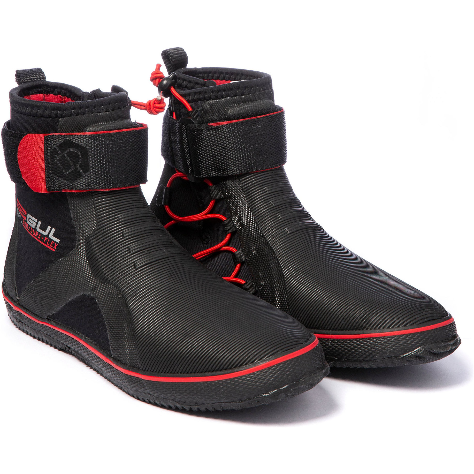 2025 Gul All Purpose 5mm Lace Up Dinghy Boots BO1304-B2 - Black / Red