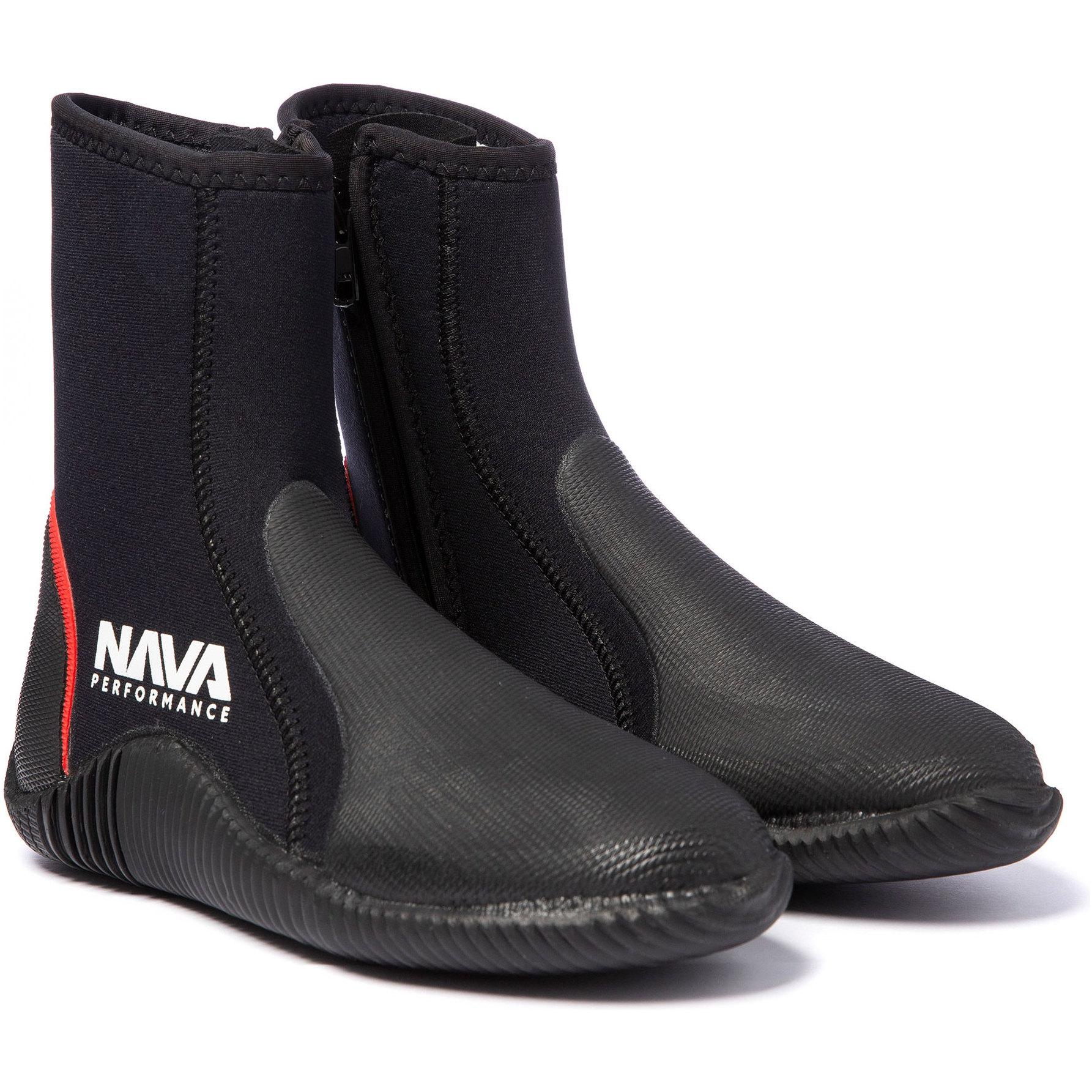 2025 Nava Performance 5mm Neoprene Zipped Boots NAVABT02 - Black