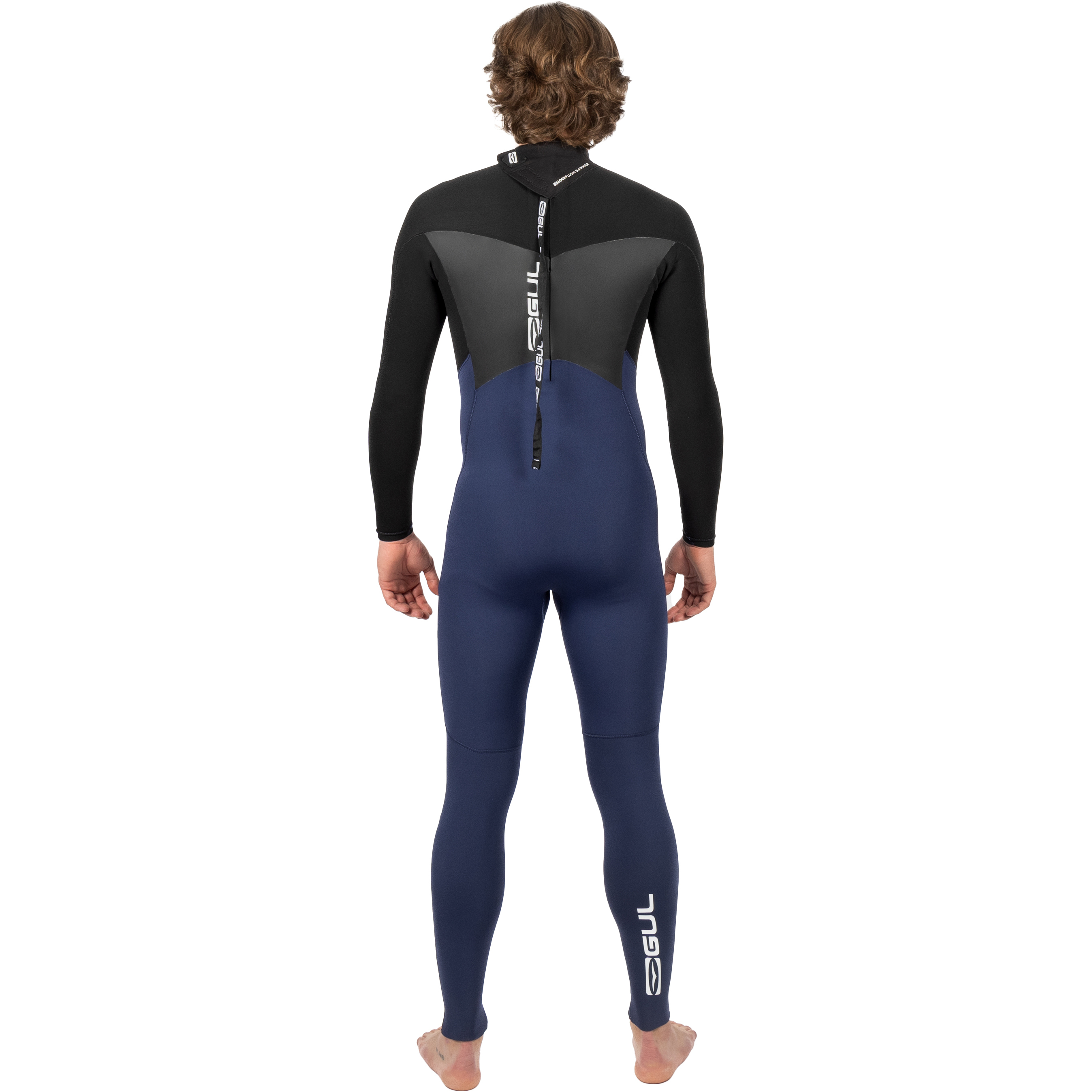 2025 Gul Mens Response 5/3mm GBS Back Zip Wetsuit RE1213-C1 - Navy / Black