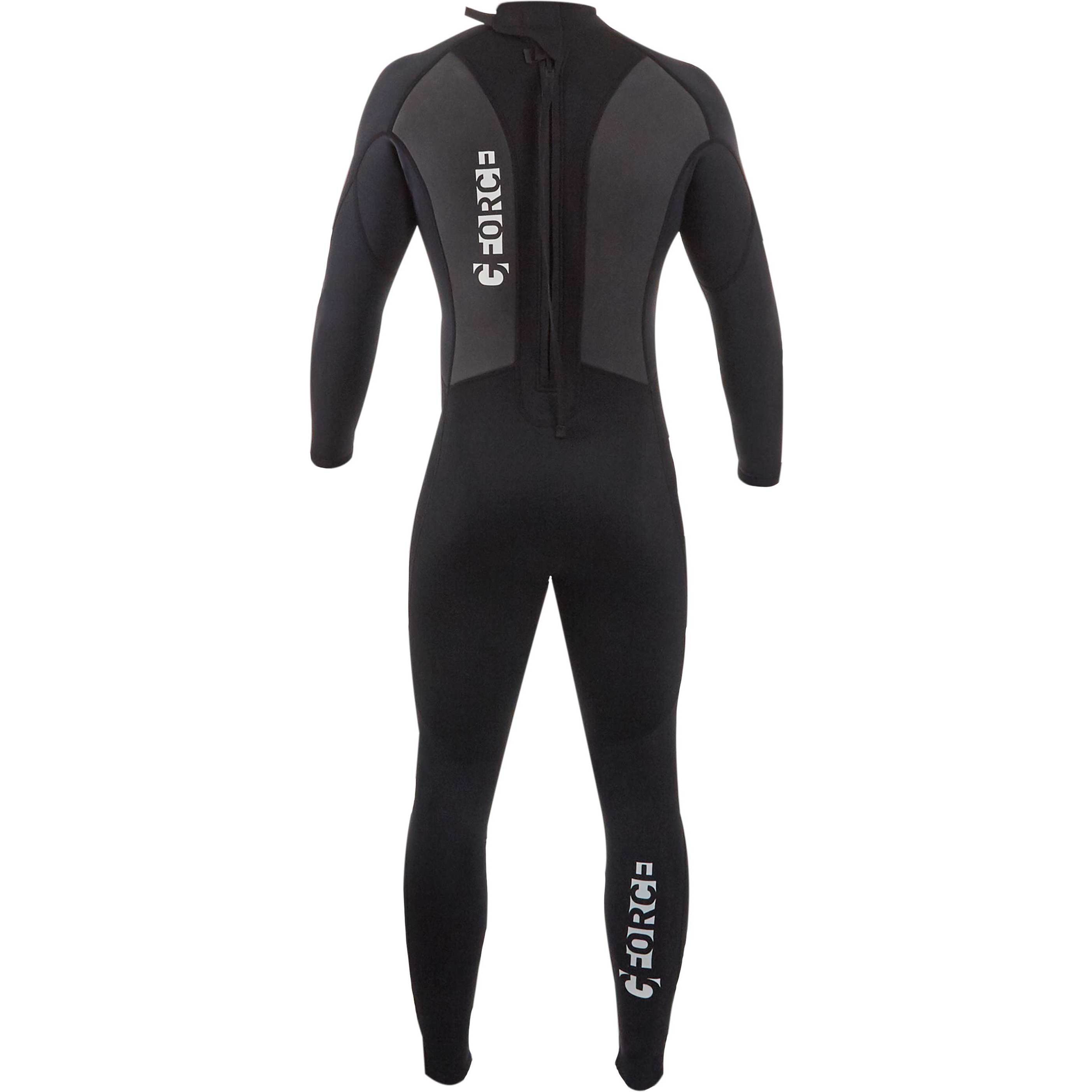 2025 Gul Junior G-Force 3mm Back Zip Flatlock Wetsuit GF1307-B7 - Black