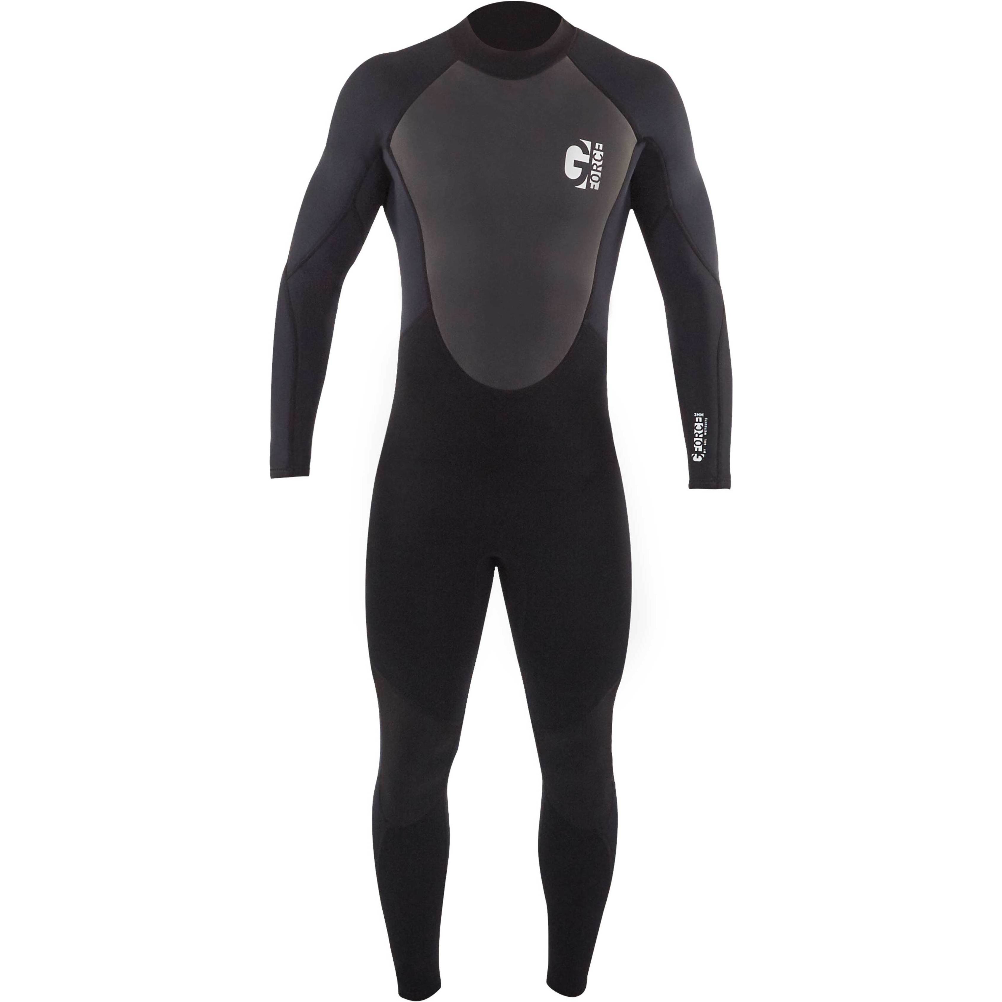 2025 Gul Junior G-Force 3mm Back Zip Flatlock Wetsuit GF1307-B7 - Black