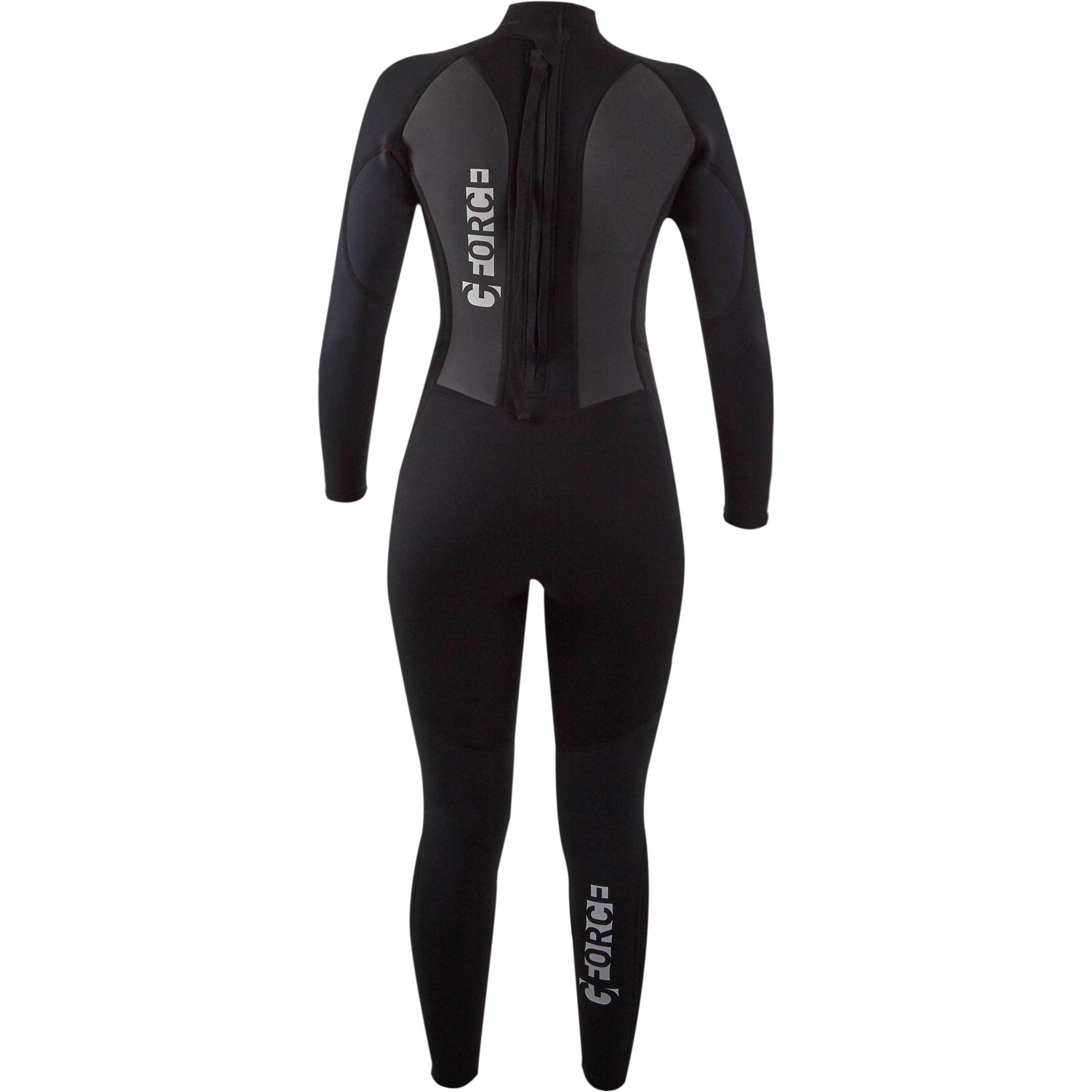 2025 Gul Junior Girls G-Force 3mm Flatlock Wetsuit GF1308-B7 - Black