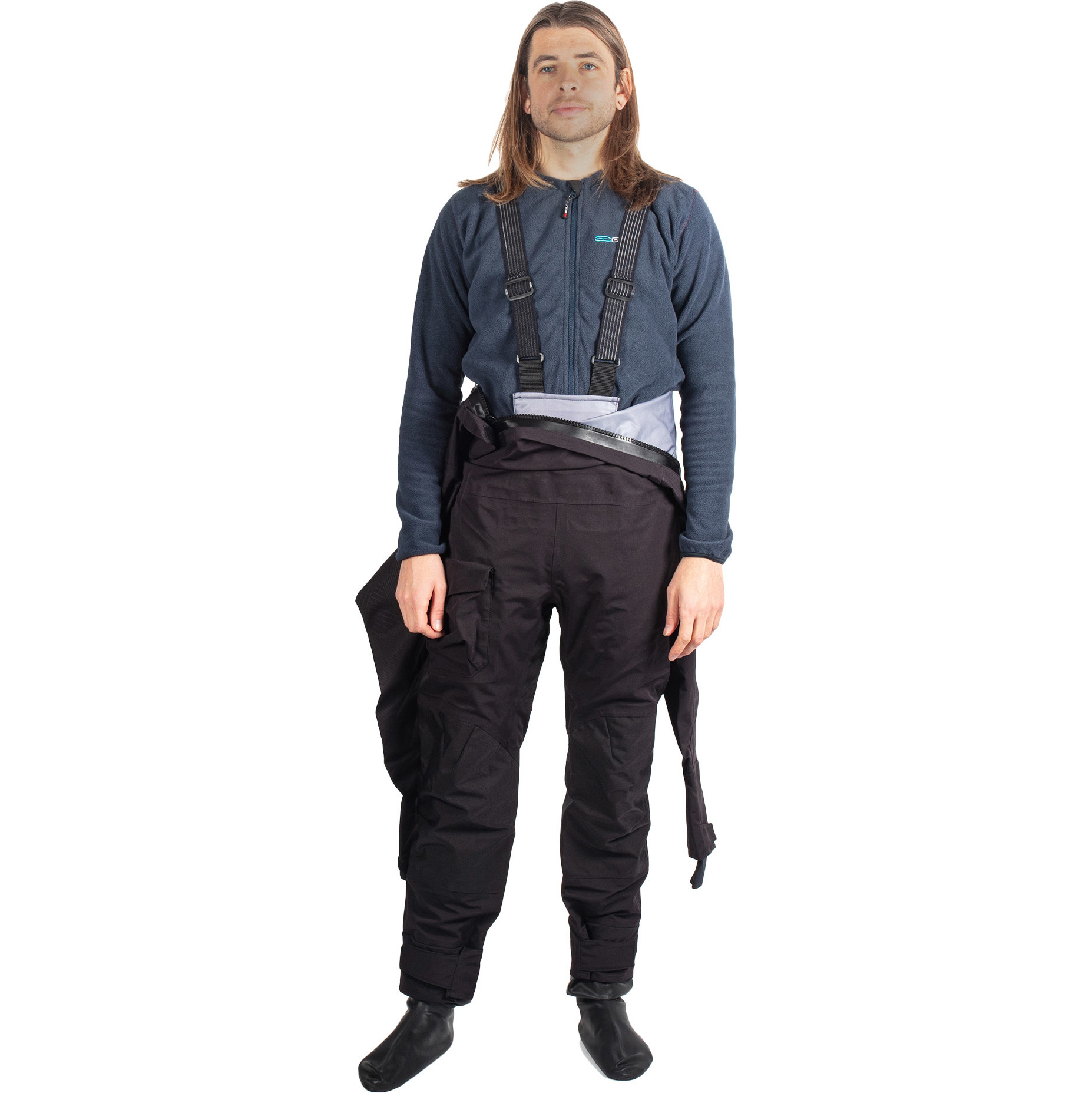 2025 Gul Mens Dartmouth Eclip Zip Drysuit GM0378-B9 - Black