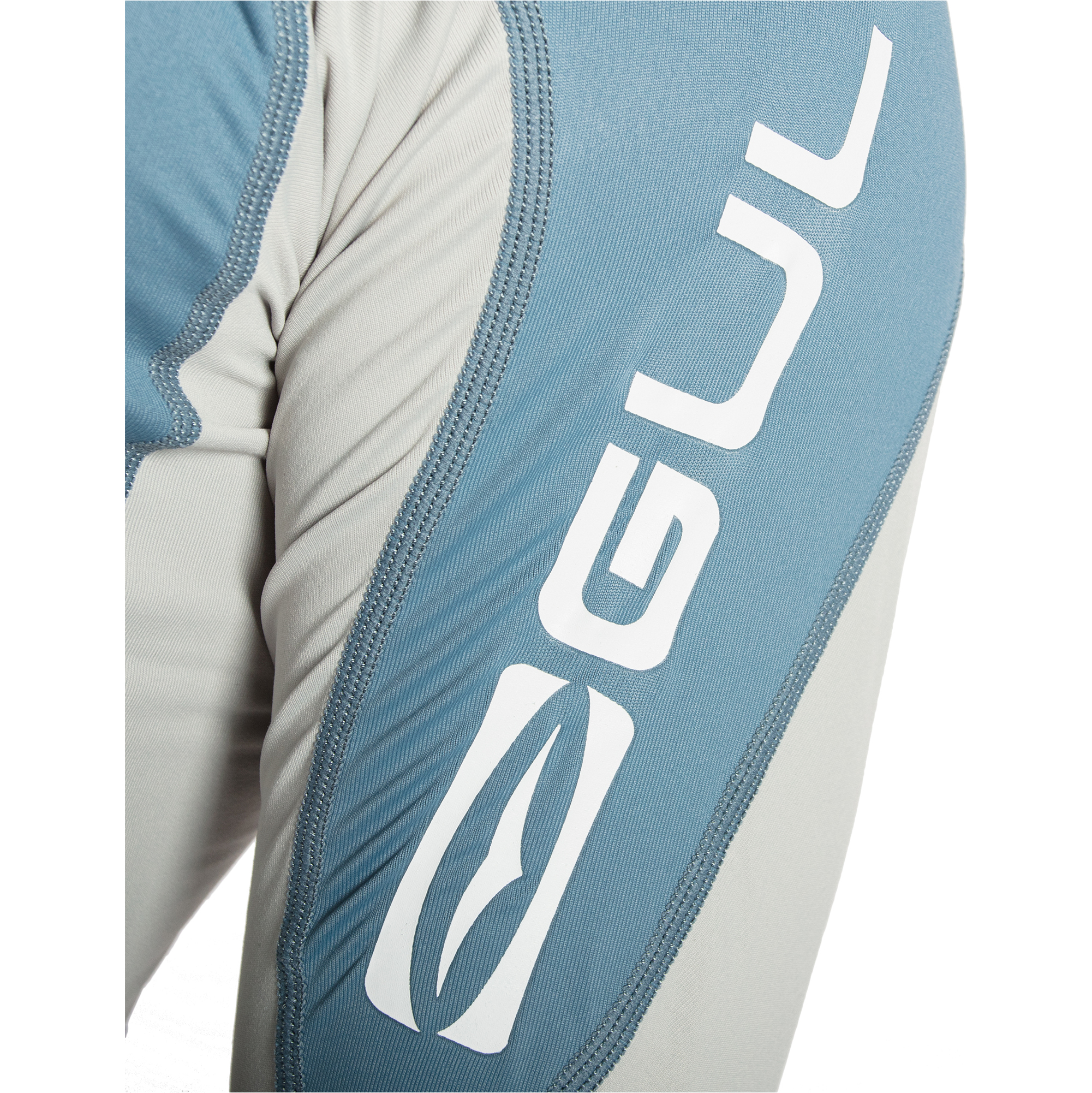 2025 Gul Mens Xola Long Sleeve Rash Vest RG0339-B9 - Blue / Grey