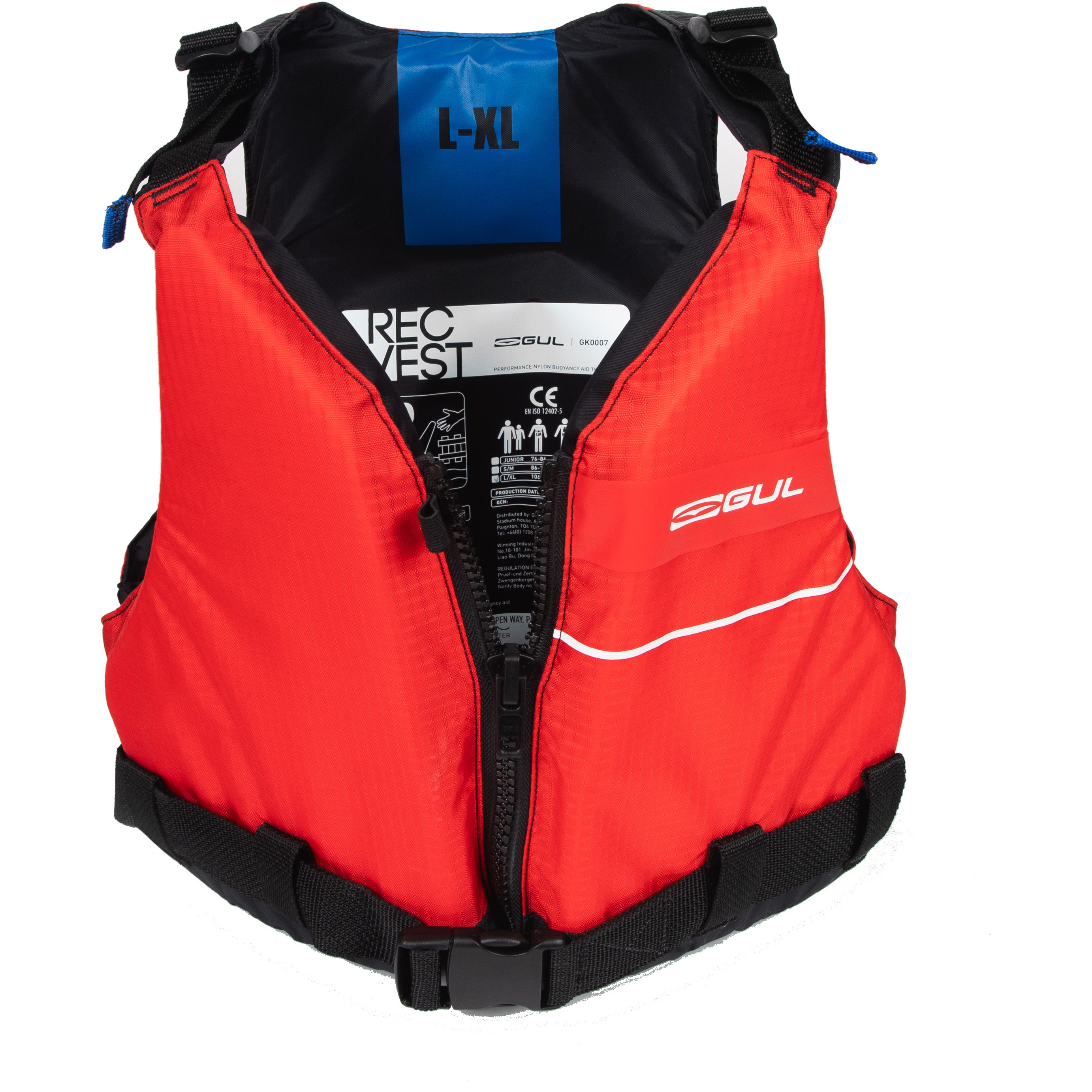2025 Gul Recreation 50N Buoyancy Aid Gk0007-B7 - Red / Black