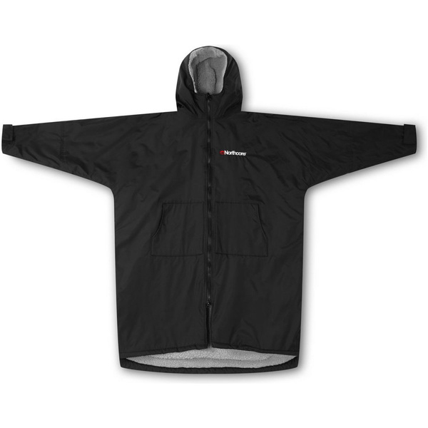 2026 Northcore Beach Basha Sport Long Sleeve Changing Robe NOCO24N - Black