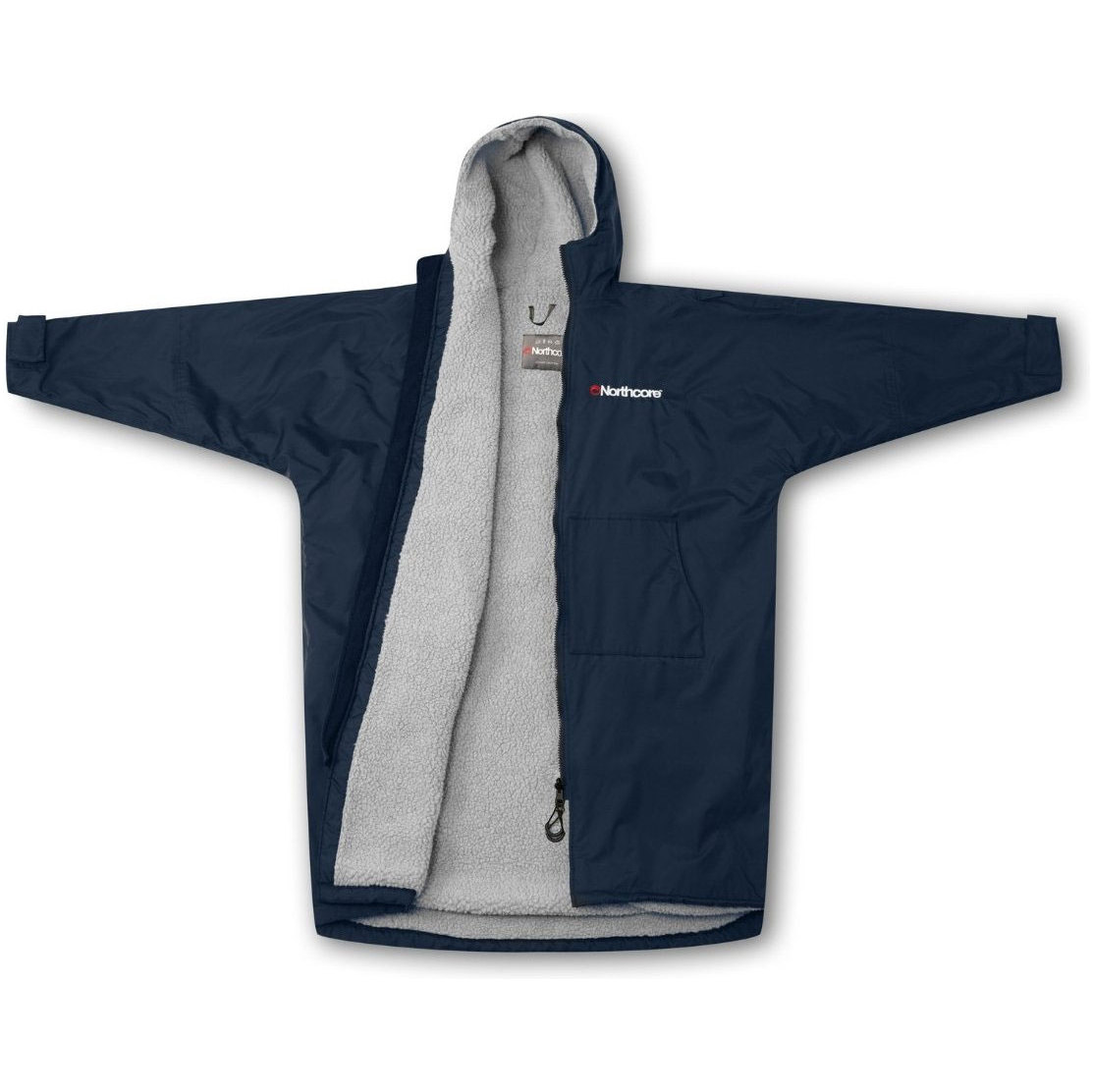 2025 Northcore Beach Basha Sport Long Sleeve Changing Robe NOCO24N - Blue