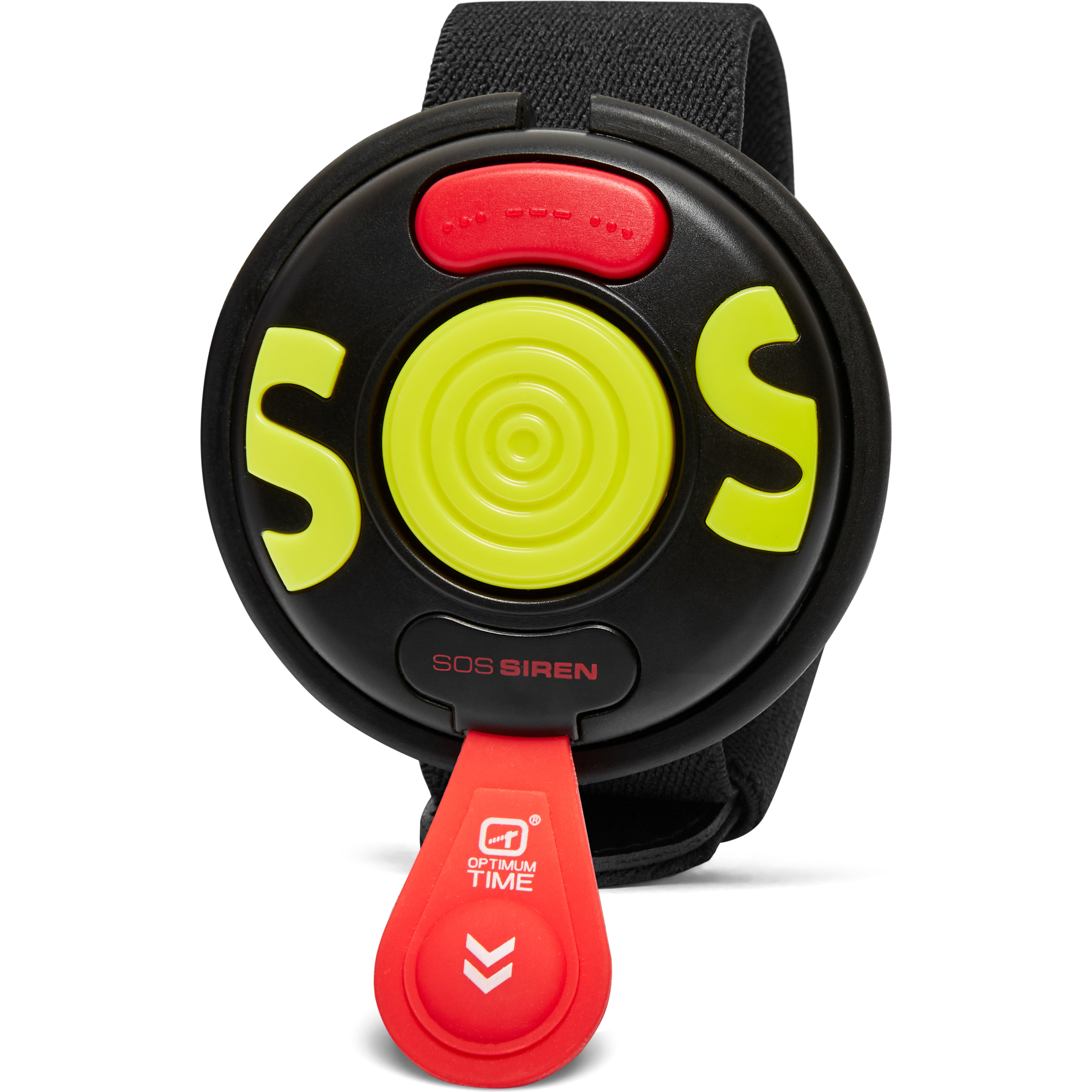 2025 Optimum Time SOS Safety Siren OTSOS - Black / Lime