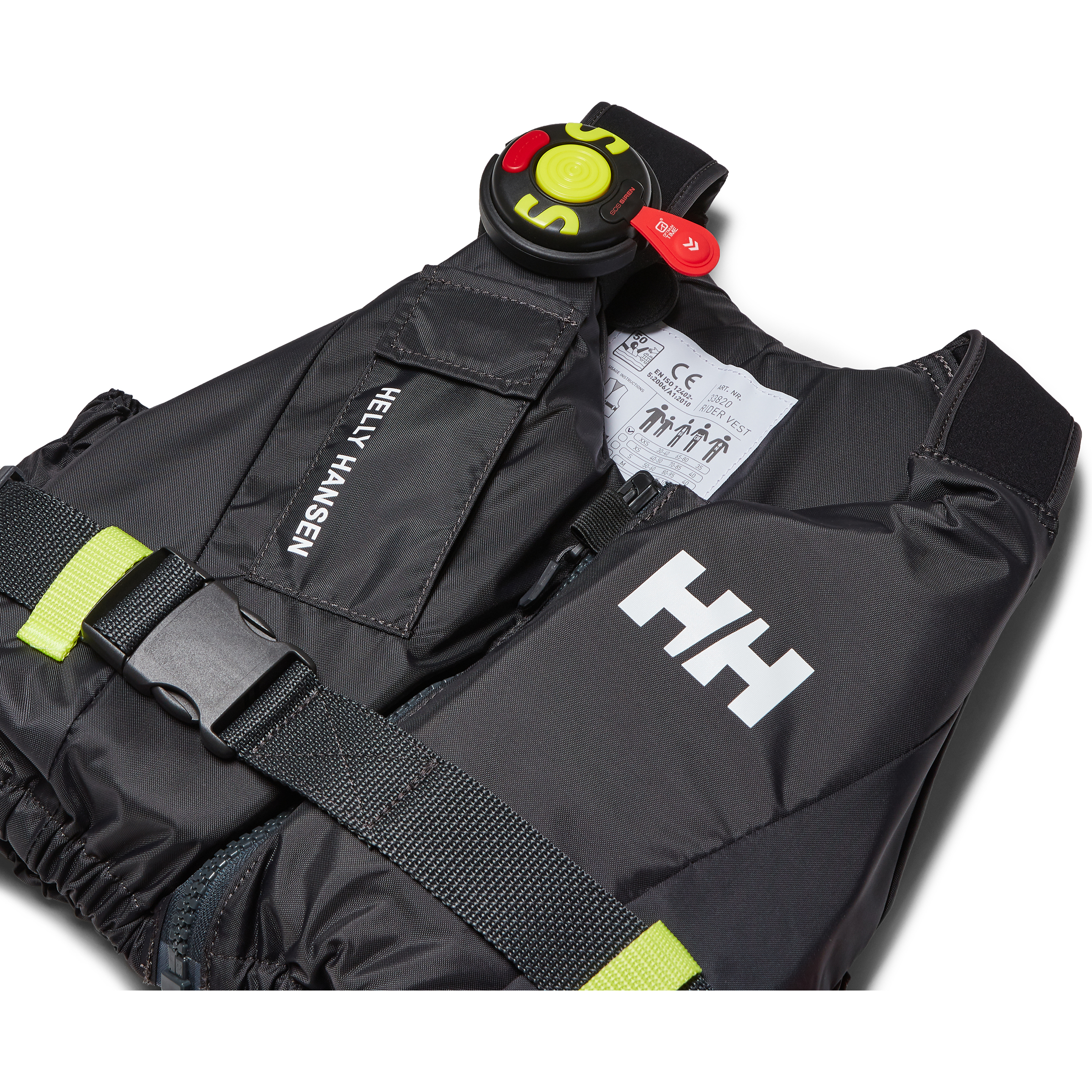 2025 Optimum Time SOS Safety Siren OTSOS - Black / Lime