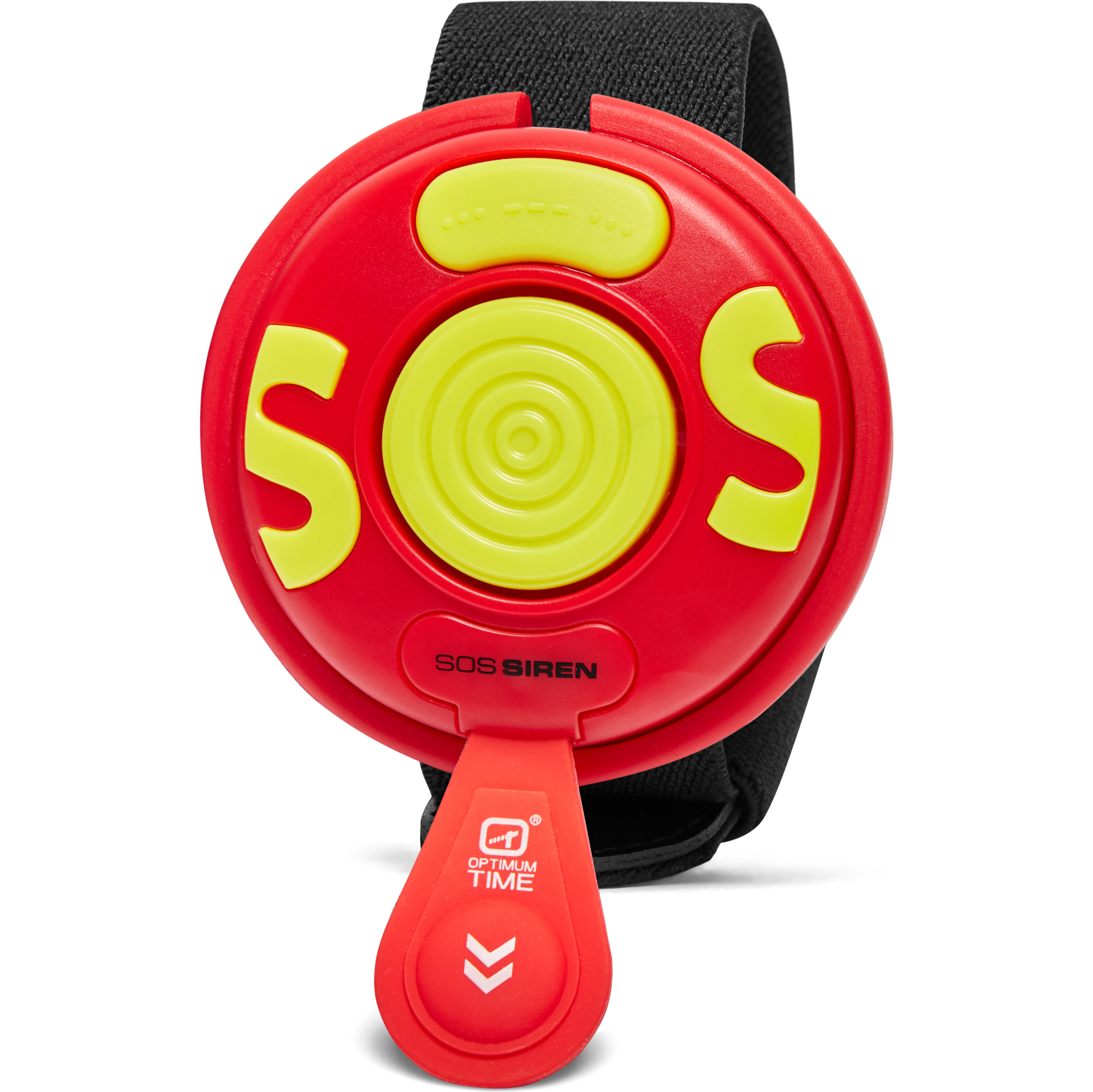 2025 Optimum Time SOS Safety Siren OTSOS - Red / Lime