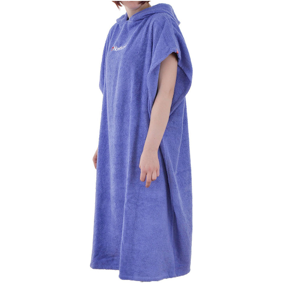 2025 Northcore Beach Basha Hooded Towel Changing Robe / Poncho NOCO24 - Purple Blue