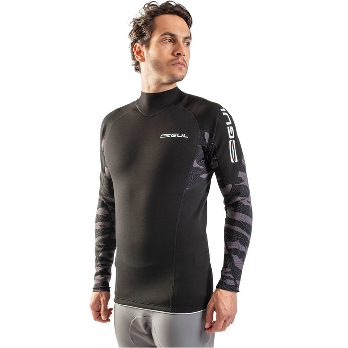 2025 Gul Mens Response 1mm Thermo Top RE0057-C1 - Black / Contour Camo