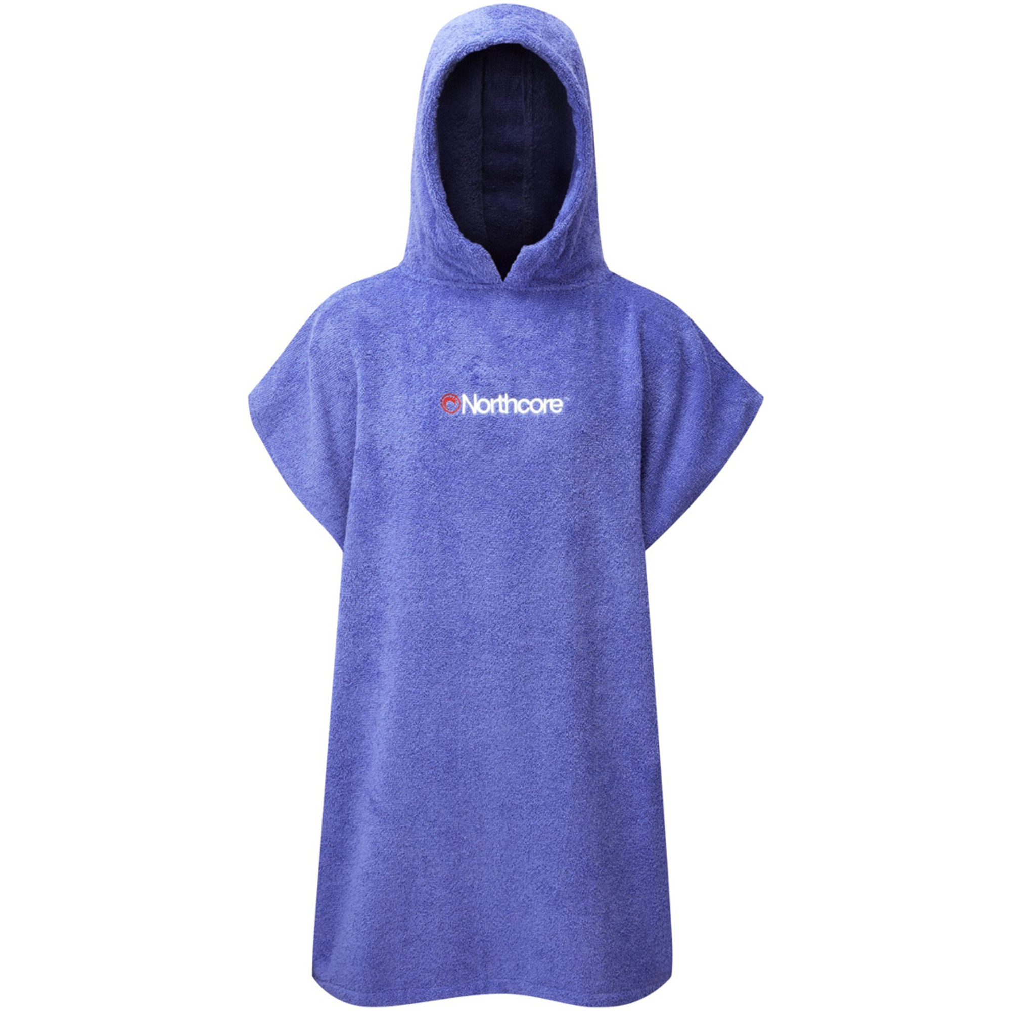 2025 Northcore Kids Beach Basha Hooded Towel Changing Robe / Poncho NOCO24D - Purple