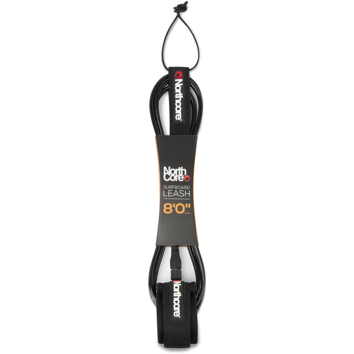 2025 Northcore 8FT Surfboard Leash NOCO56B - Black