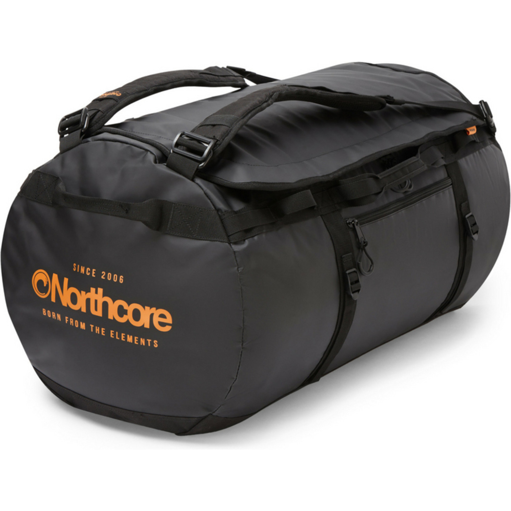 2025 Northcore Duffle Bag 85L NOCO123BB - Black / Orange