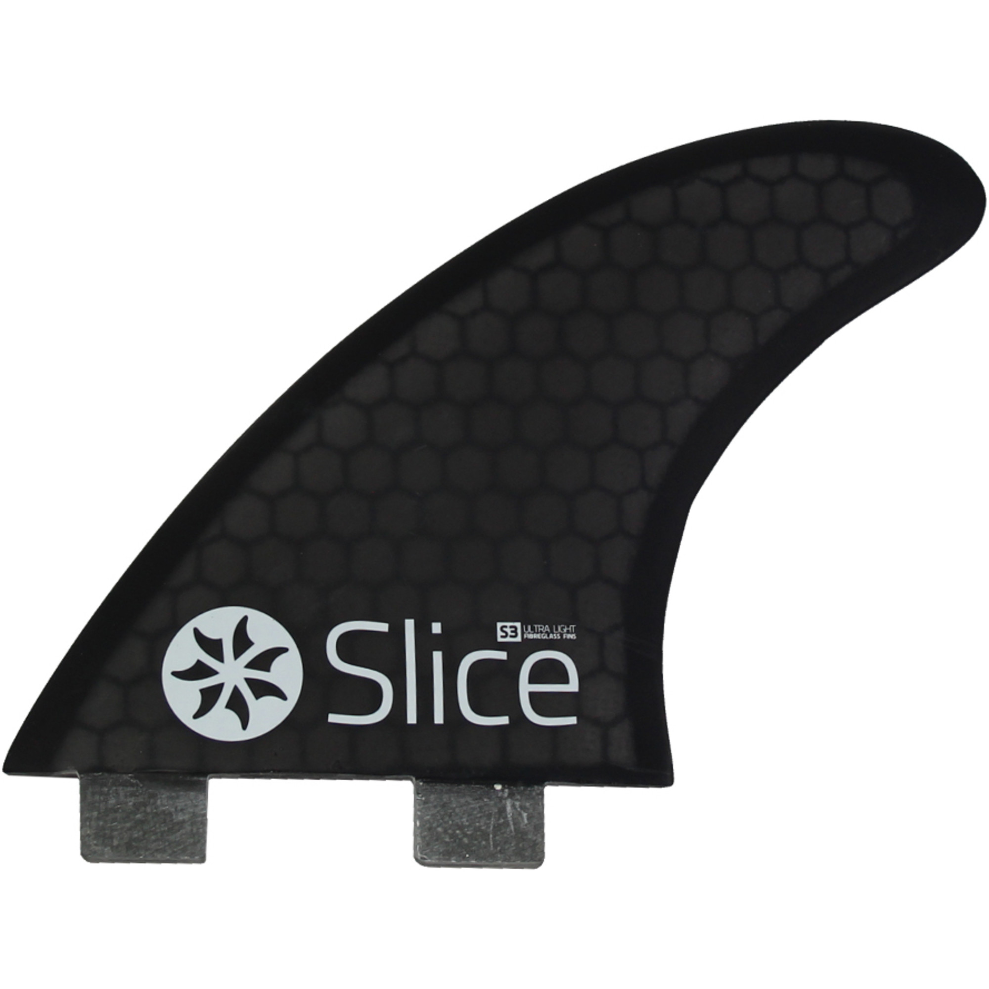 2025 Slice Ultralight Hex Core S3 FCS Compatible Surfboard Fins SLI-01 - Black