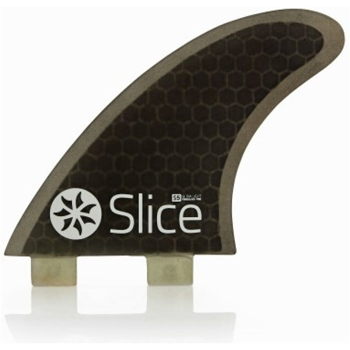 2025 Slice Ultralight Hex Core S5 FCS Compatible Surfboard Fins SLI-02 - Black