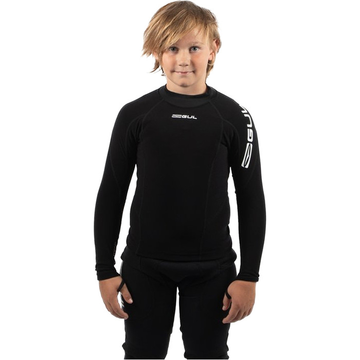 2025 Gul Junior Evotherm Long Sleeve Thermal Top Ev0062-B9 Black