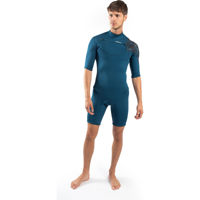 2025 Gul Mens Response Echo 3/2mm Shorty Wetsuit RE3325-C1 - Navy / Nucamo