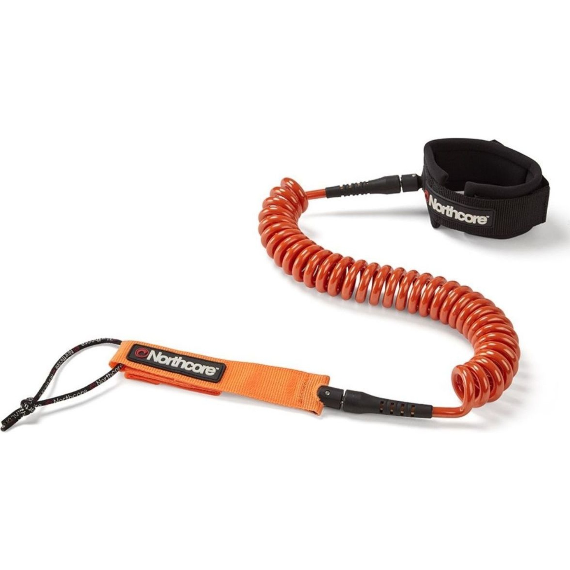 2025 Northcore 10FT SUP Coiled Leash NOCO138C  - Orange
