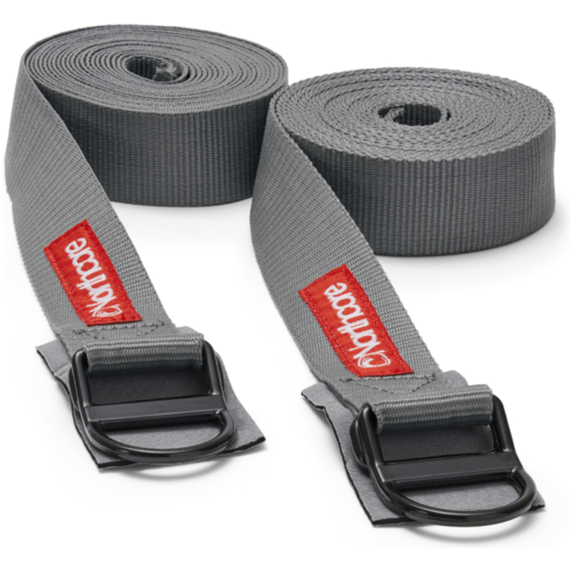 2025 Northcore D-Ring 5M Roof Rack Straps / Tie Downs NOCO22B - Grey
