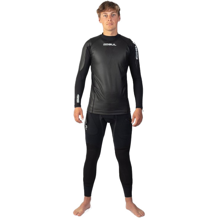 2025 Gul Mens Code Zero Vaprskin Long Sleeve Thermal Outer Top CZ0002 - Black