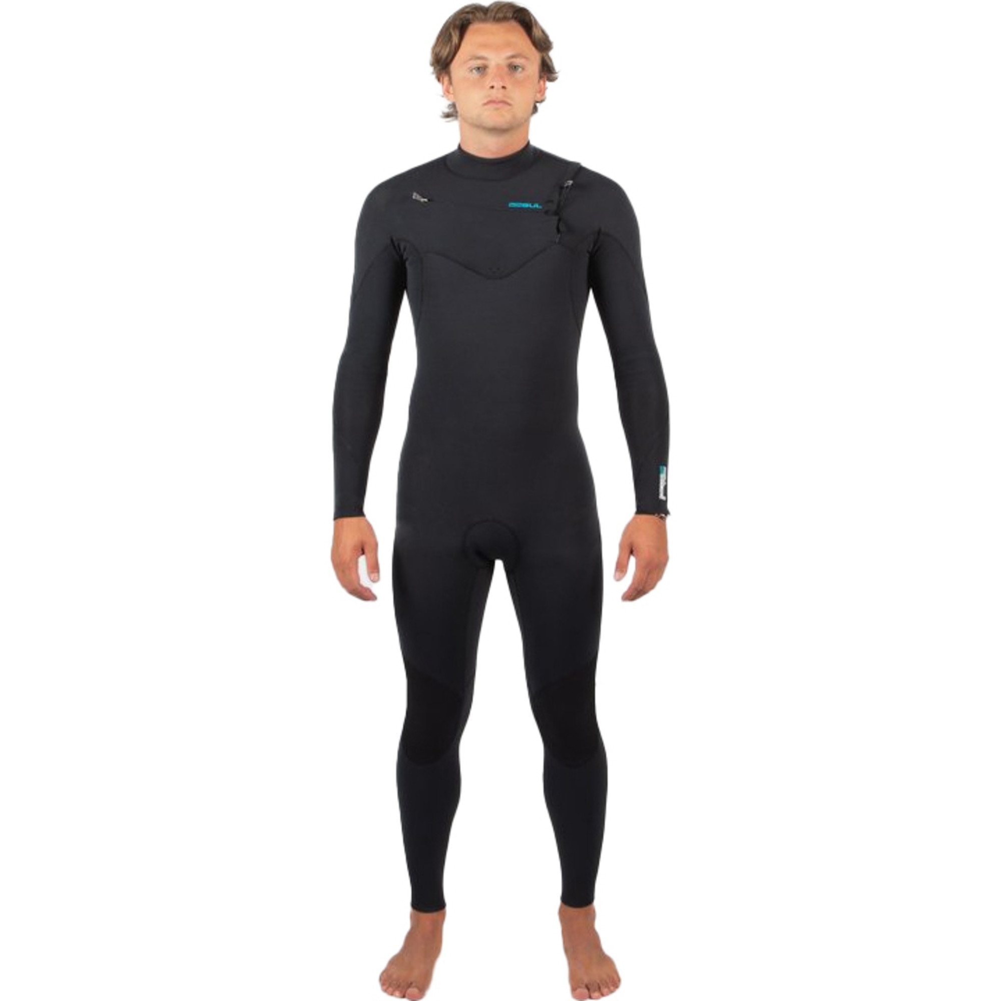 2025 Gul Mens Flexor Recore 3/2mm Chest Zip GBS Wetsuit FX1214-C2 - Black