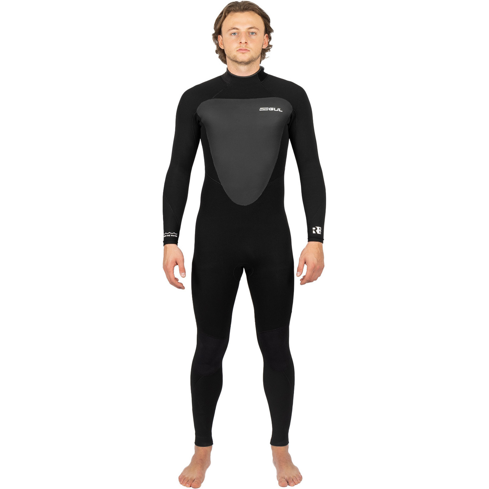 2025 Gul Mens Response 5/3mm GBS Back Zip Wetsuit RE1213-C1 - Black