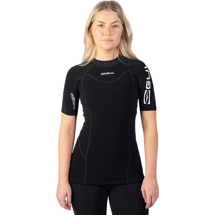 2025 Gul Womens Evotherm Thermal Short Sleeve Top EV0052-B9 - Black