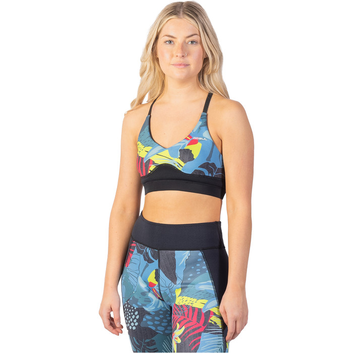 Gul Womens Luna7 SUP Bra LA0303-C1 - Tropical / Black
