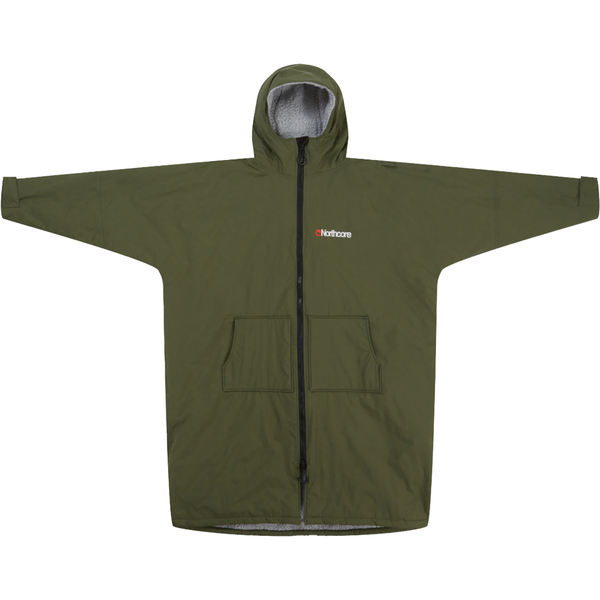 2025 Northcore Beach Basha Sport Long Sleeve Changing Robe / Poncho NOCO24N - Sage