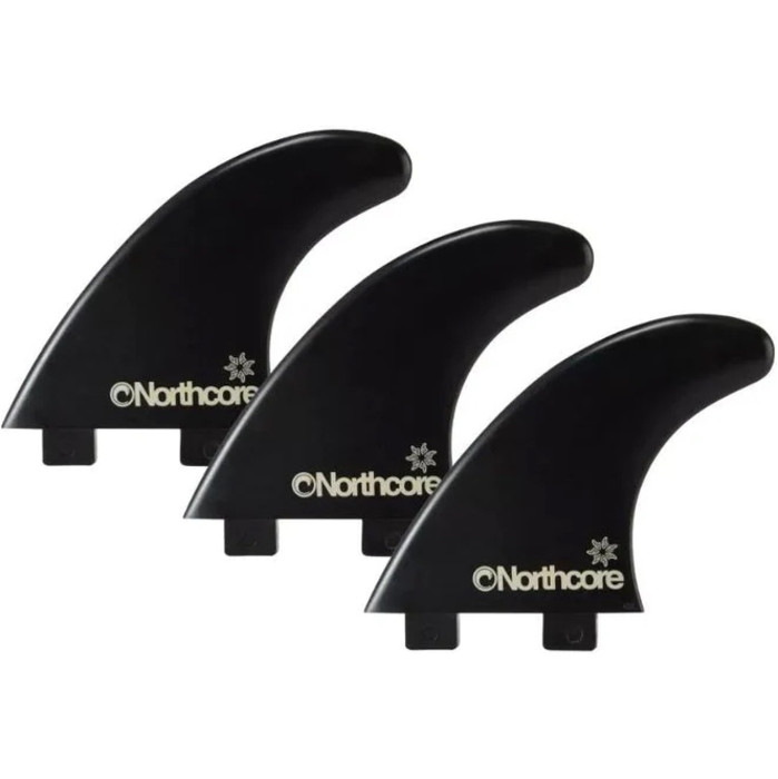 2024 Northcore Slice S5 Essentials FCS Compatible Fin Set SLI-11 - Black