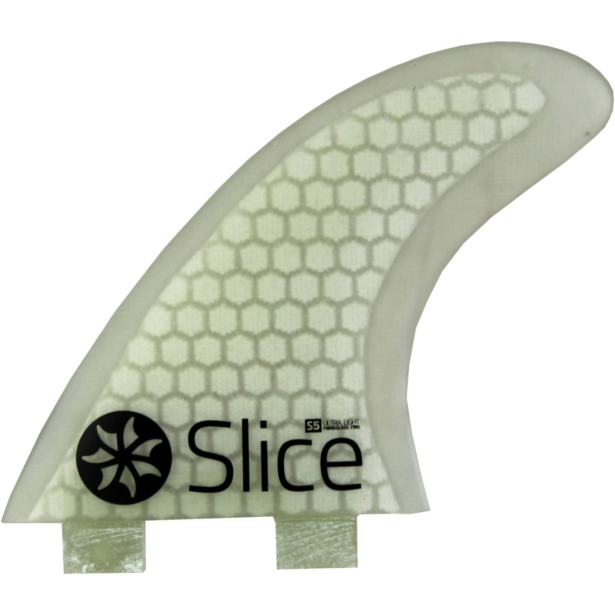 2025 Northcore Slice Ultra Light Hex Core S5 FCS Compatible Surfboard Fins SLI-02 - White