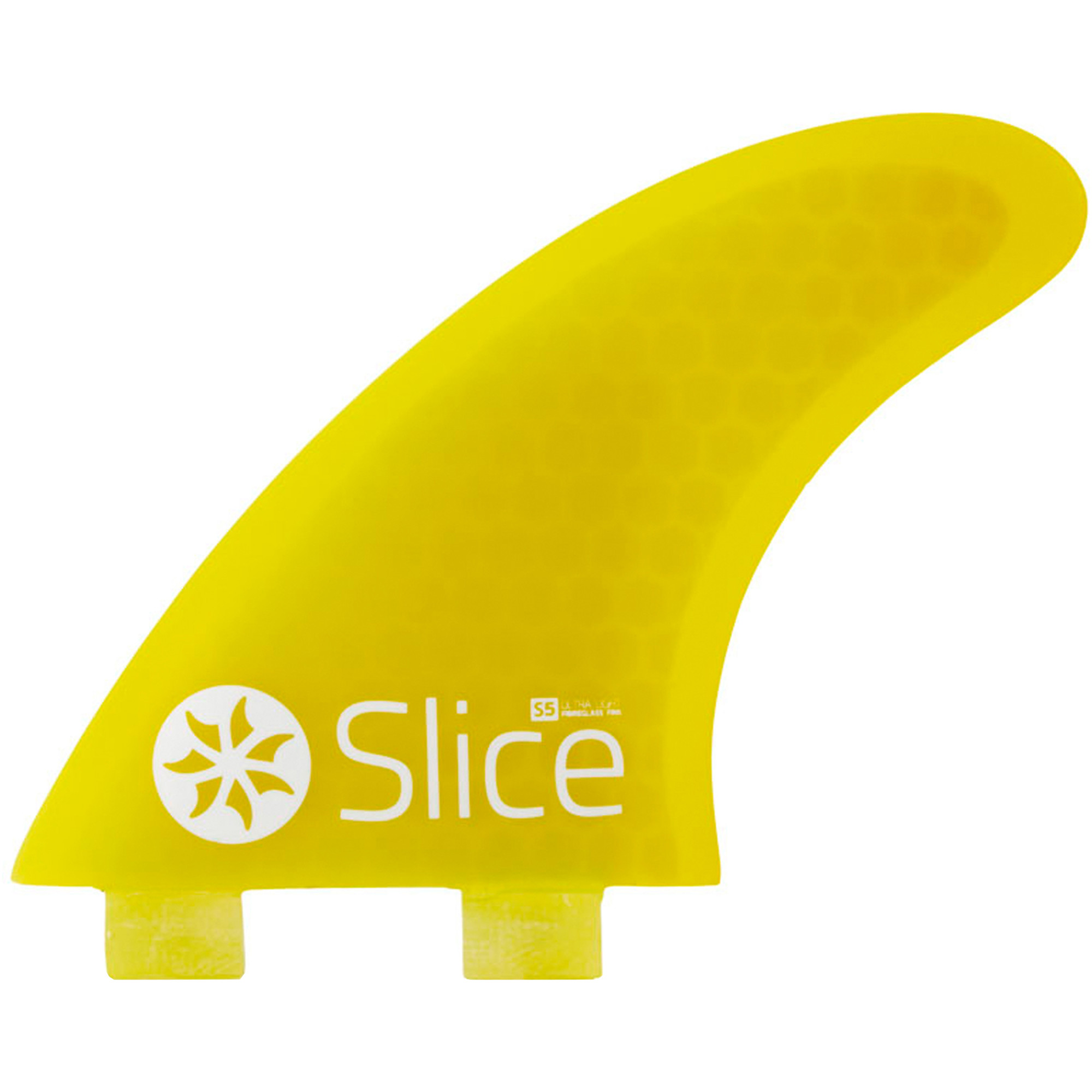 2025 Northcore Slice Ultra Light Hex Core S7 FCS Compatible Surfboard Fins SLI-03 - Yellow
