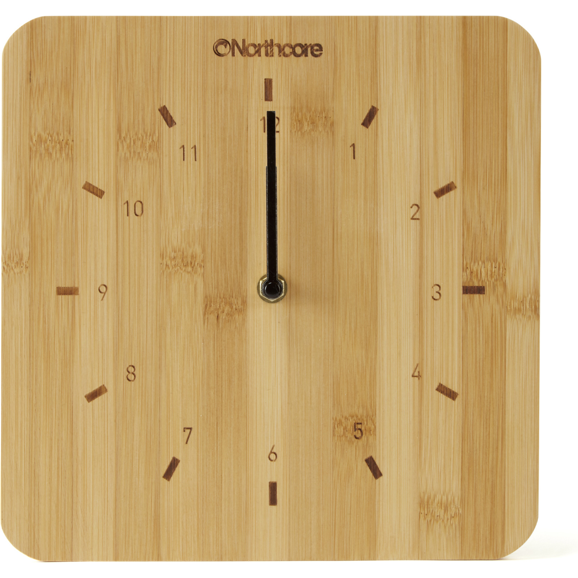 2025 Northcore Wall Mounted Bamboo Time Clock NOCO88F - Wood