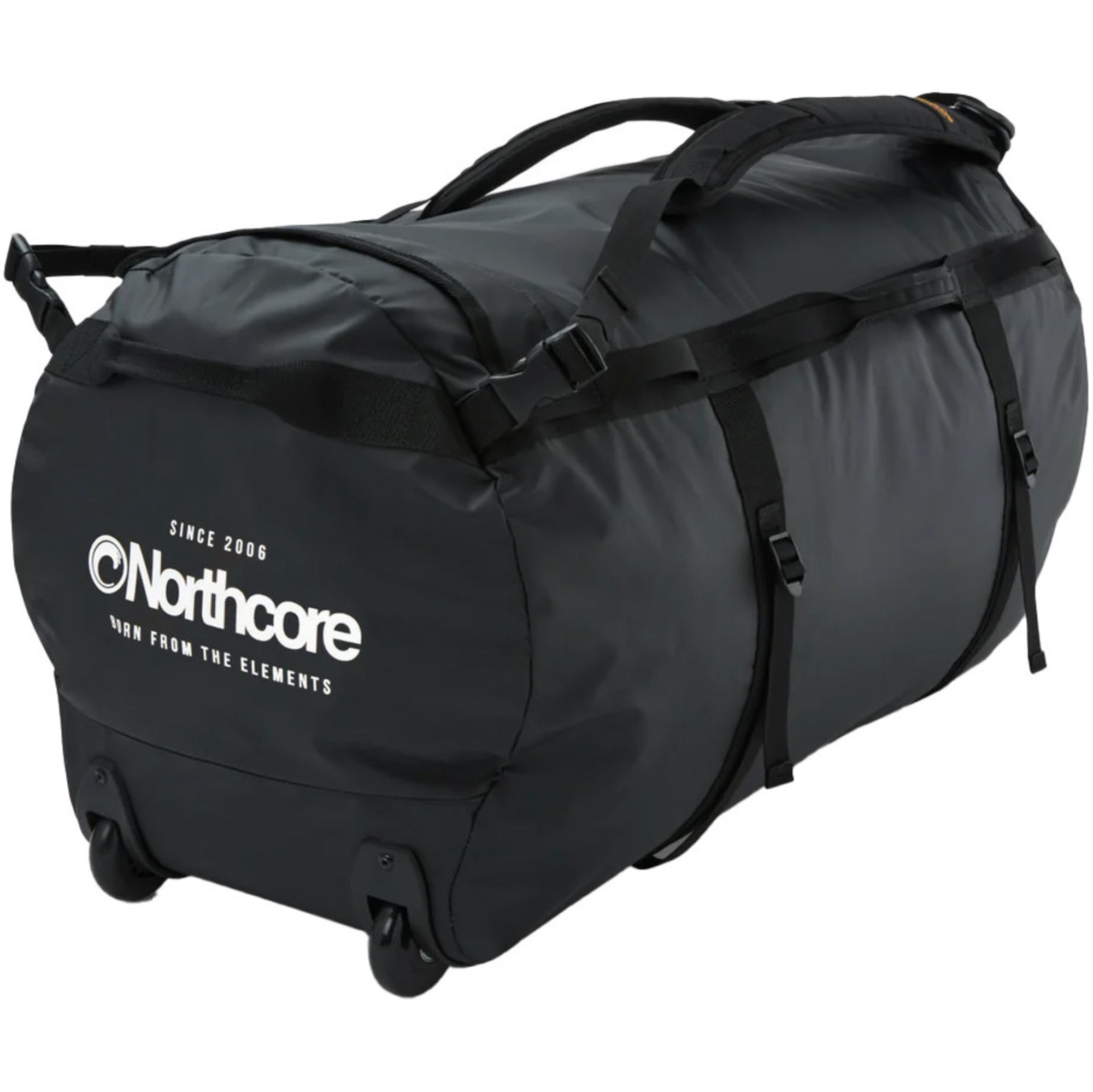 2025 Northcore Wheeled Duffle Bag 110L NOCO123DC - Black / White