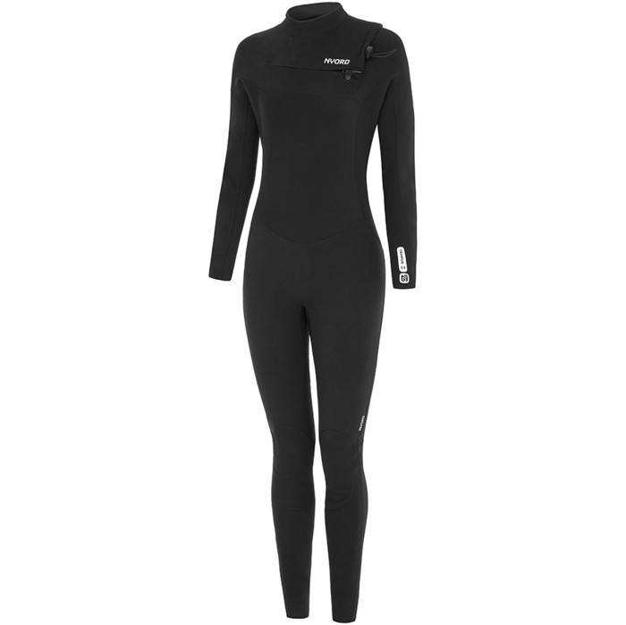 2025 Nyord Womens Tempus 3/2mm Chest Zip Wetsuit N04BA00018 - Black