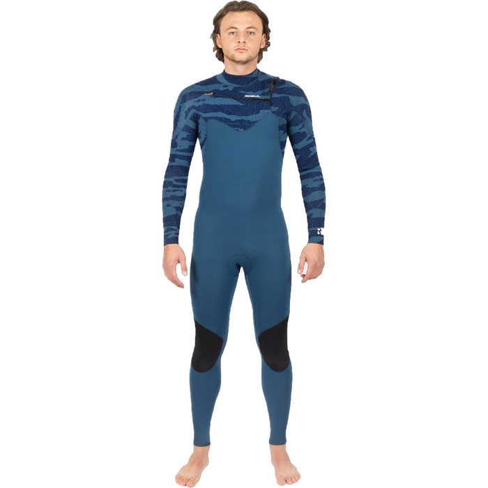 2025 Gul Response FX 3/2mm Chest Zip Wetsuit RE1240-C1 - Navy / Contourcamo