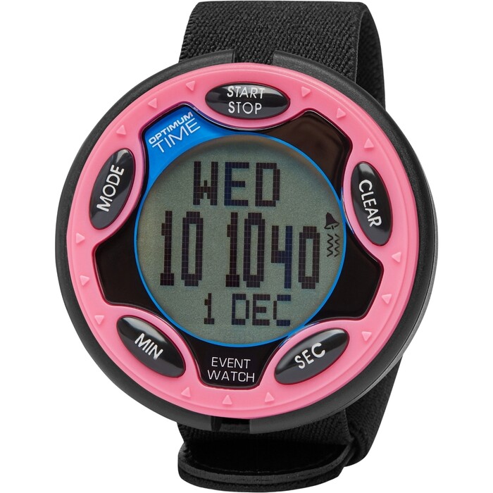 2025 Optimum Time OE Series 14R Rechargeable Jumbo Event Watch OE146 - Pink