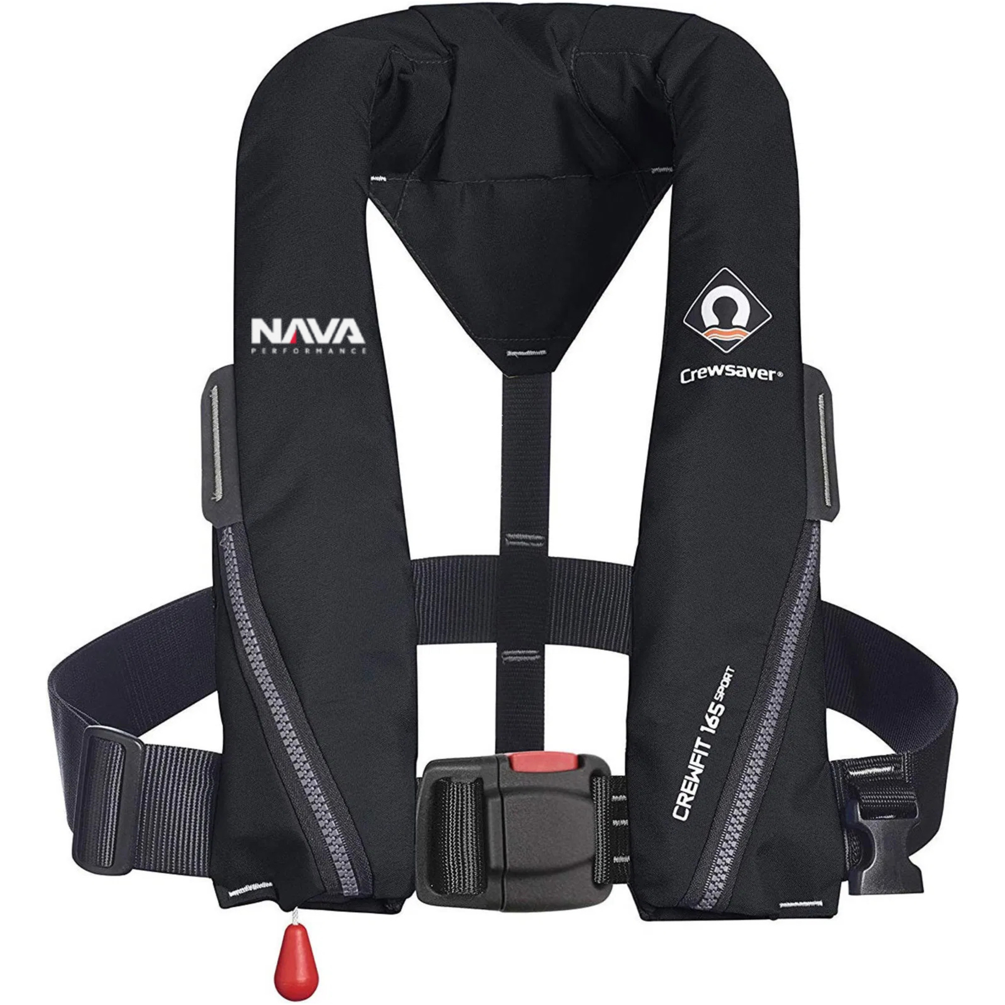 2025 Crewsaver Nava Performance Crewfit 165N Sport Automatic Lifejacket 9710BLA - Black
