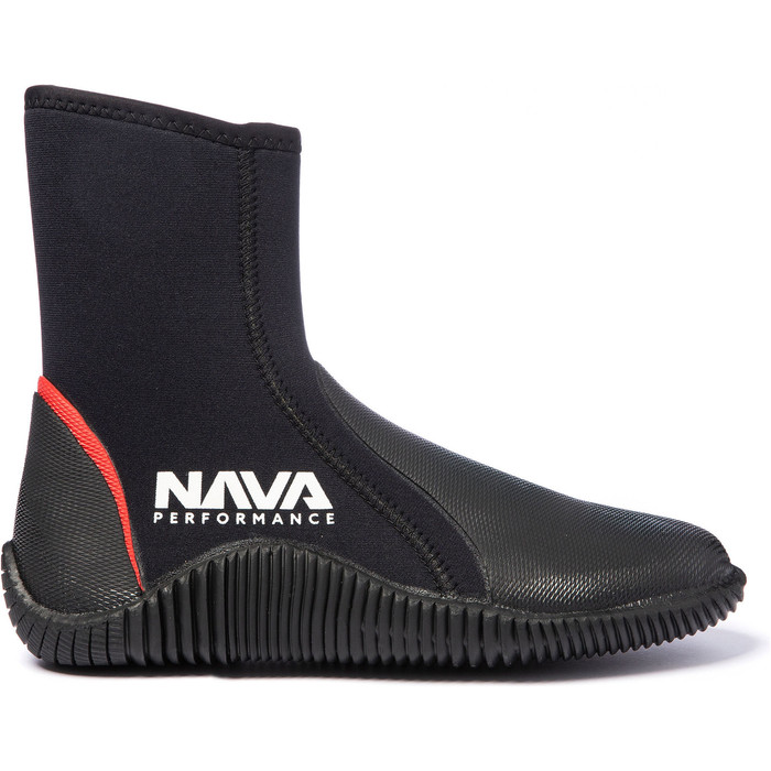 2024 Nava Performance 5mm Neoprene Zipped Boots NAVABT02 - Black