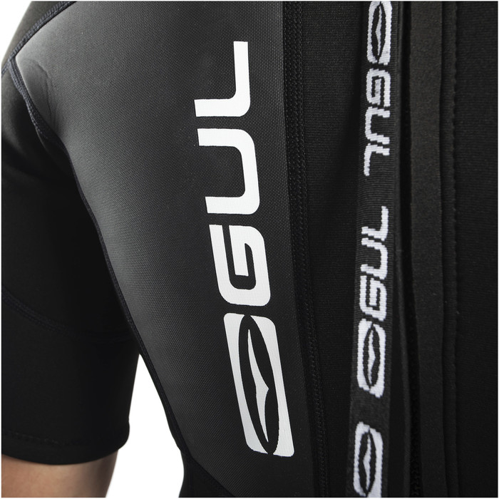 2025 Gul Mens Response 3/2mm Back Zip Shorty Wetsuit RE3319-C1 - Black