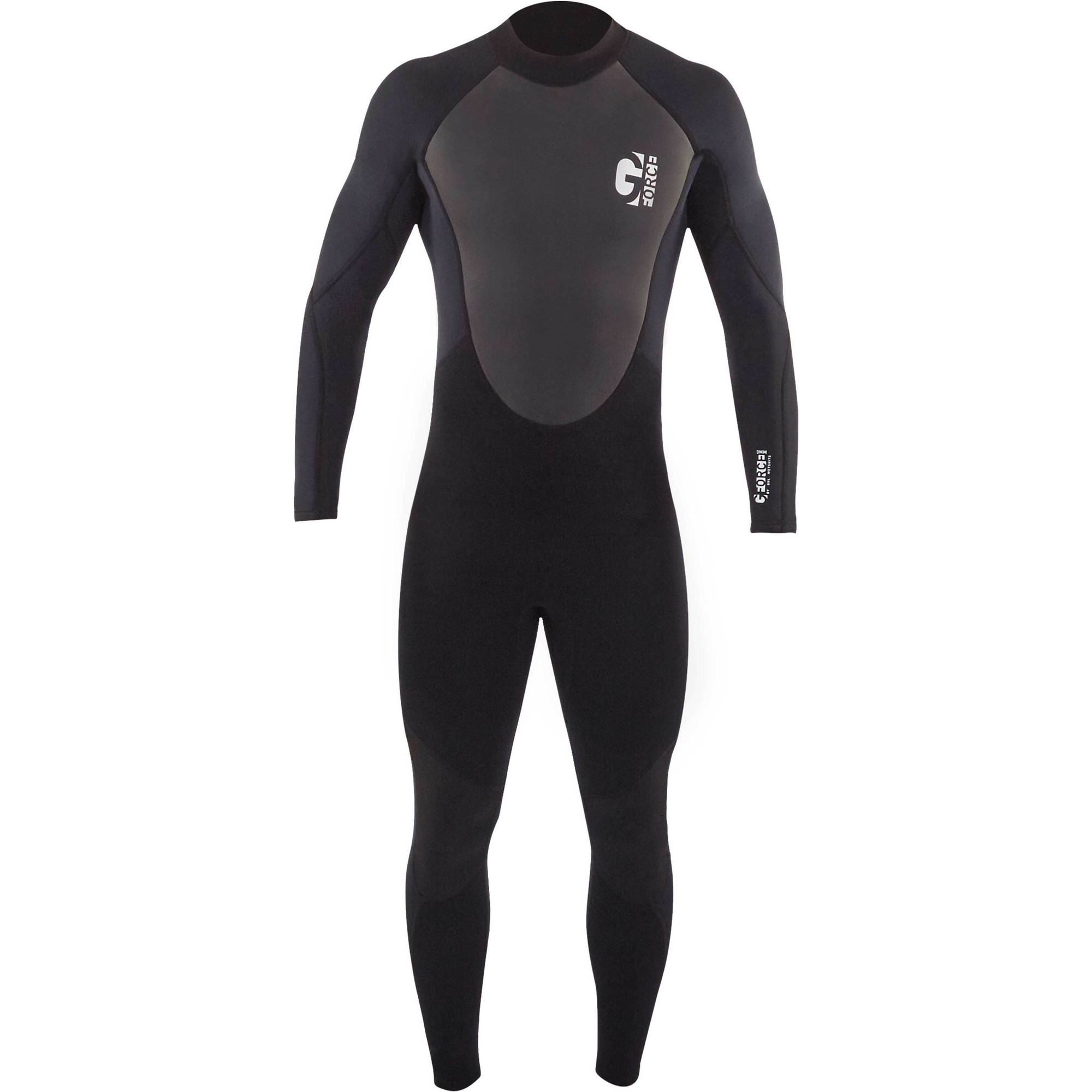 2025 Gul Junior G-Force 3mm Back Zip Flatlock Wetsuit GF1307-B7 - Black