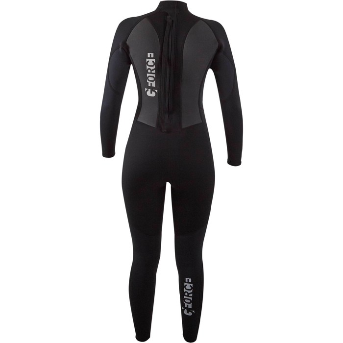 2024 Gul Junior Girls G-Force 3mm Flatlock Wetsuit GF1308-B7 - Black