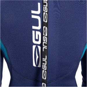 Gul Womens Response 4/3mm GBS Back Zip Wetsuit RE1248-C1 - Blue / Paisley