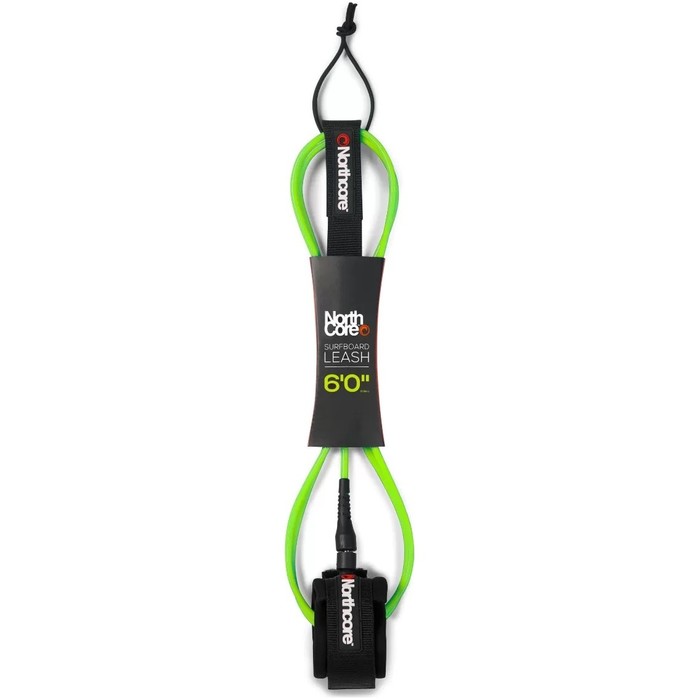 2025 Northcore 6FT Surfboard Leash NOCO54G - Green