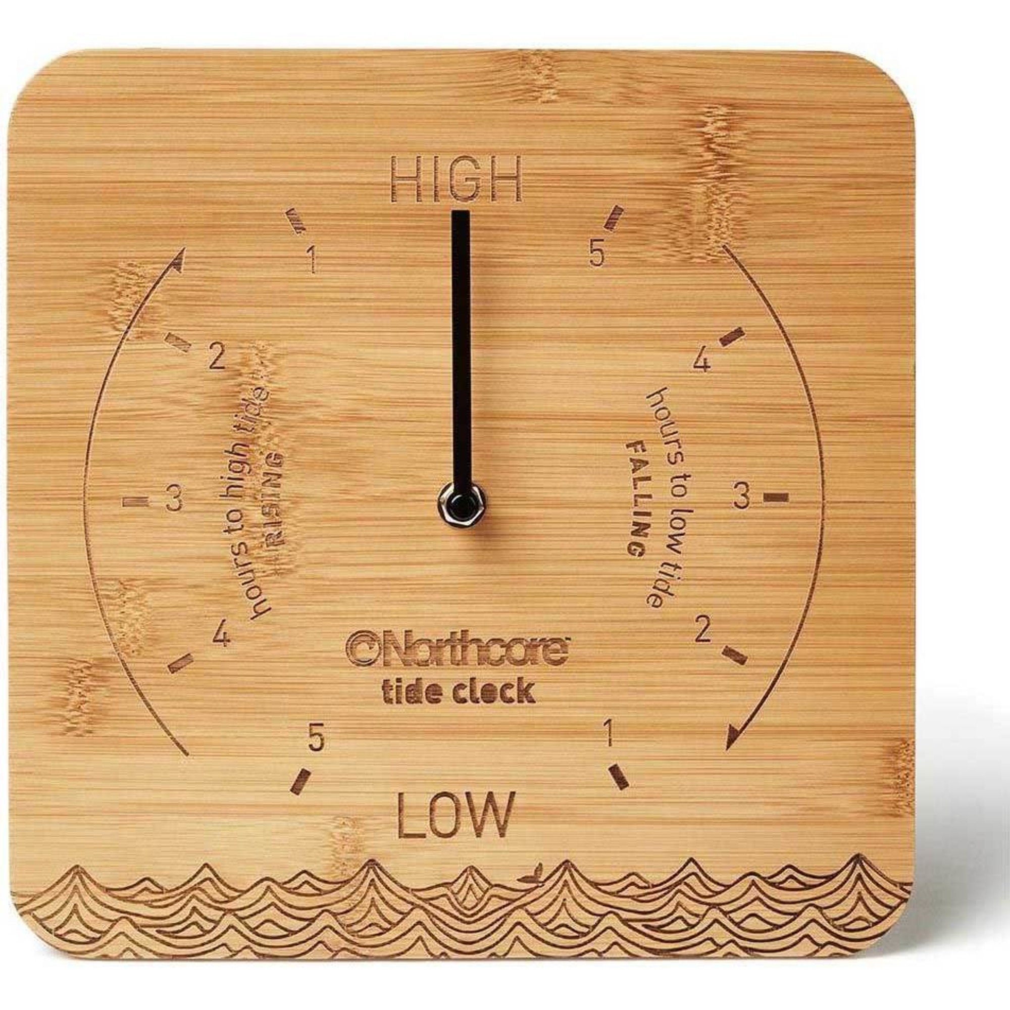2025 Northcore Desk Top Bamboo Tide Clock NOCO88