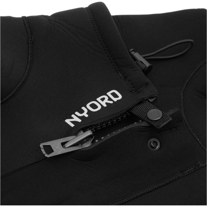 2025 Nyord Womens Furno Warmth 4/3mm Chest Zip GBS Wetsuit FWW43001 - Black