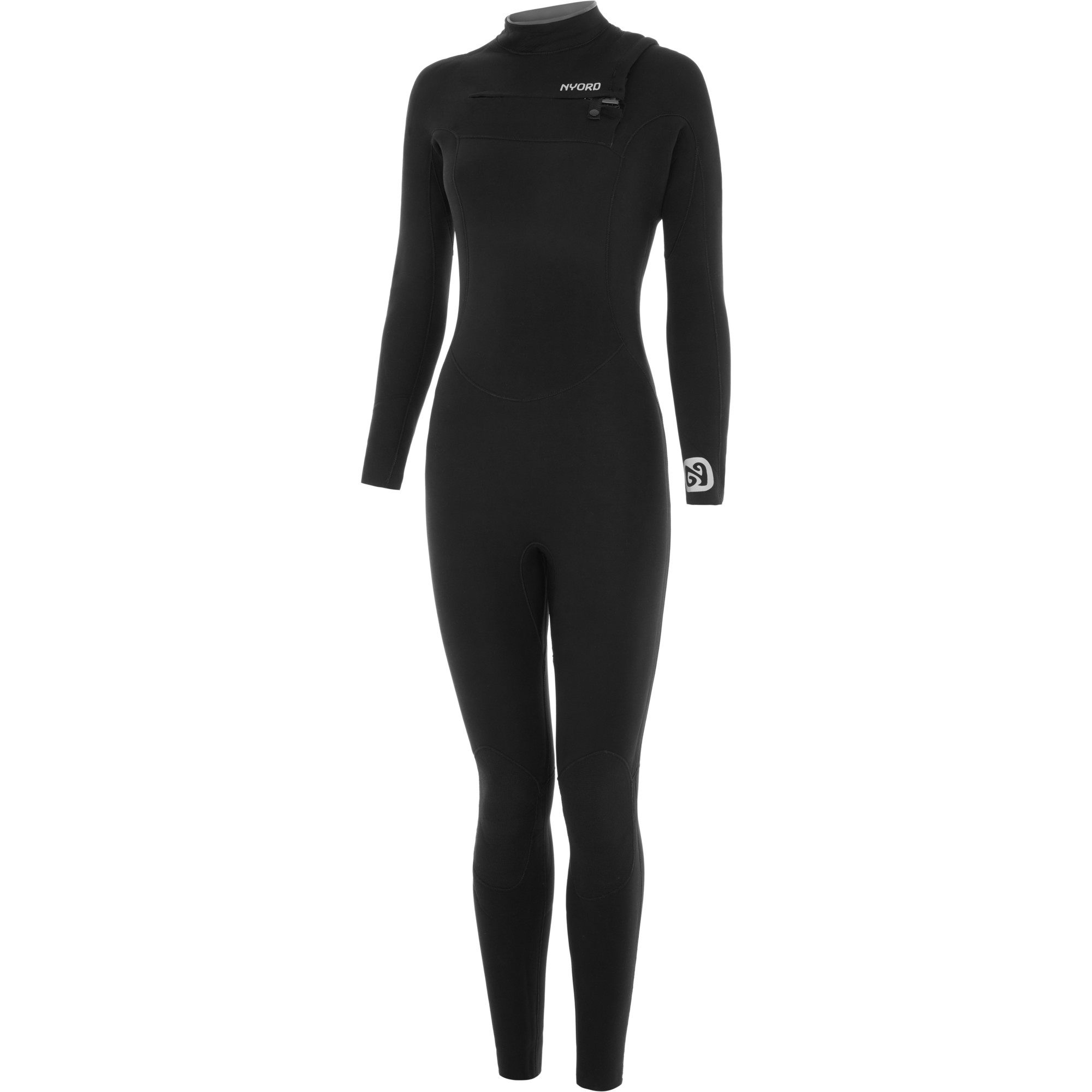 2025 Nyord Womens Furno Warmth 5/4mm Chest Zip Wetsuit FWW54001 - Black