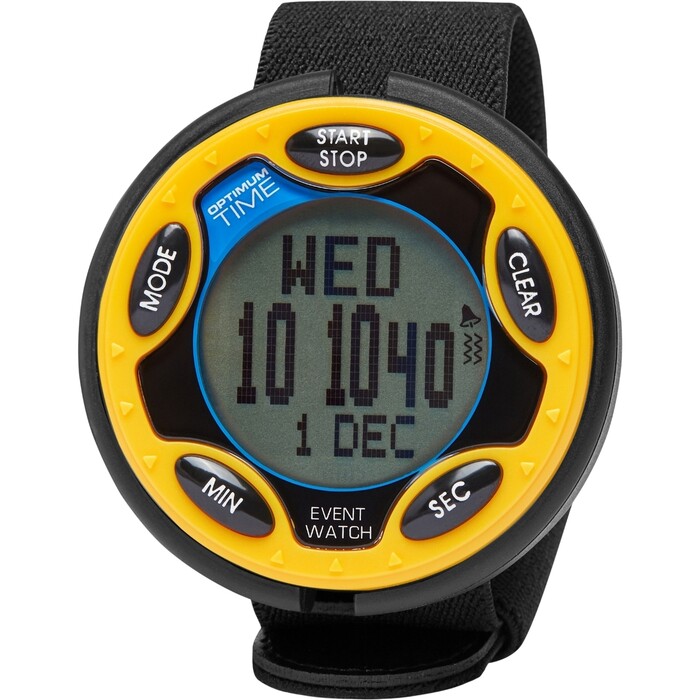 2025 Optimum Time OE Series 14R Rechargeable Jumbo Event Watch OE146 - Yellow